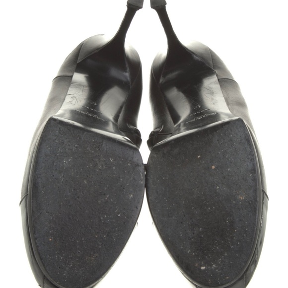 Yves Saint Laurent Rive Gauche Leather Ankle Boots - Picture 5 of 5